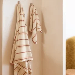 Harley Natural & Black Stripe Towel Range