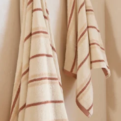 Harley Natural & Black Stripe Towel Range