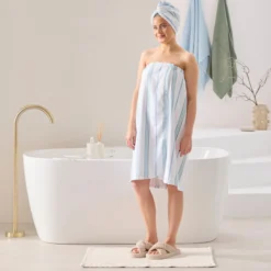 Harper Stripe Microfibre Towel Wrap Range