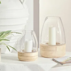 Hastings Hurricane Natural Candle Holder