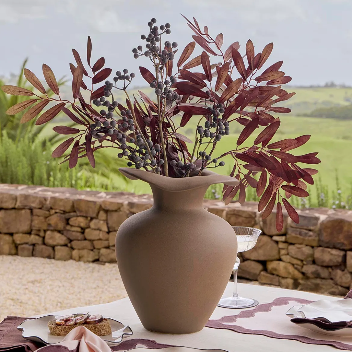 Haven Chocolate Brown Vase