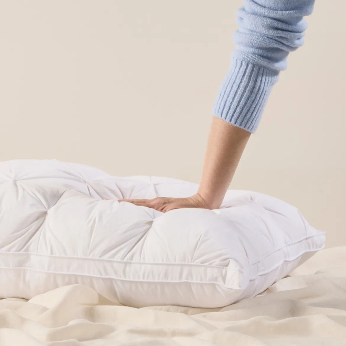 Hotel & Home Luxe Quilted Down Blend Pillow