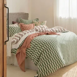 Indra Check Quilt Cover Set