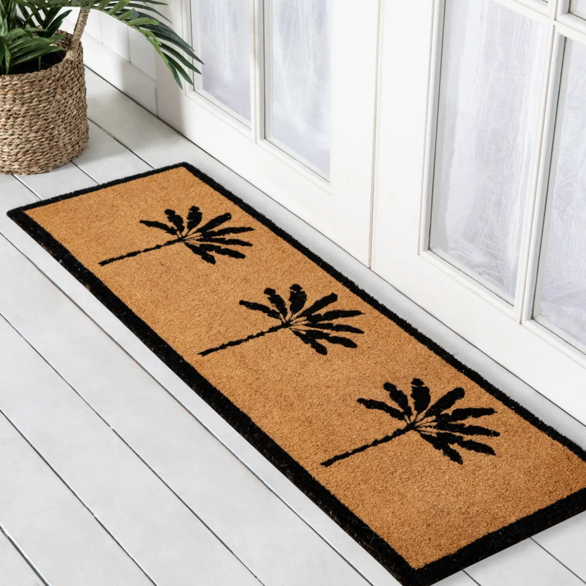 Island Escape Large Black/Natural Doormat