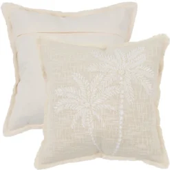 Isolde Palm Embroidered Sequin Cushion