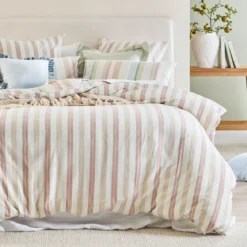 Junie Reversible Stripe Quilt Cover Set