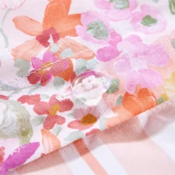 Kaeli Reversible Floral/Stripe Quilt Cover Set
