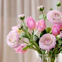 Kelly Light Pink Artificial Flower Bouquet