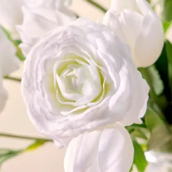Kelly White Artificial Flower Bouquet