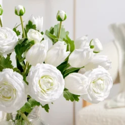Kelly White Artificial Flower Bouquet