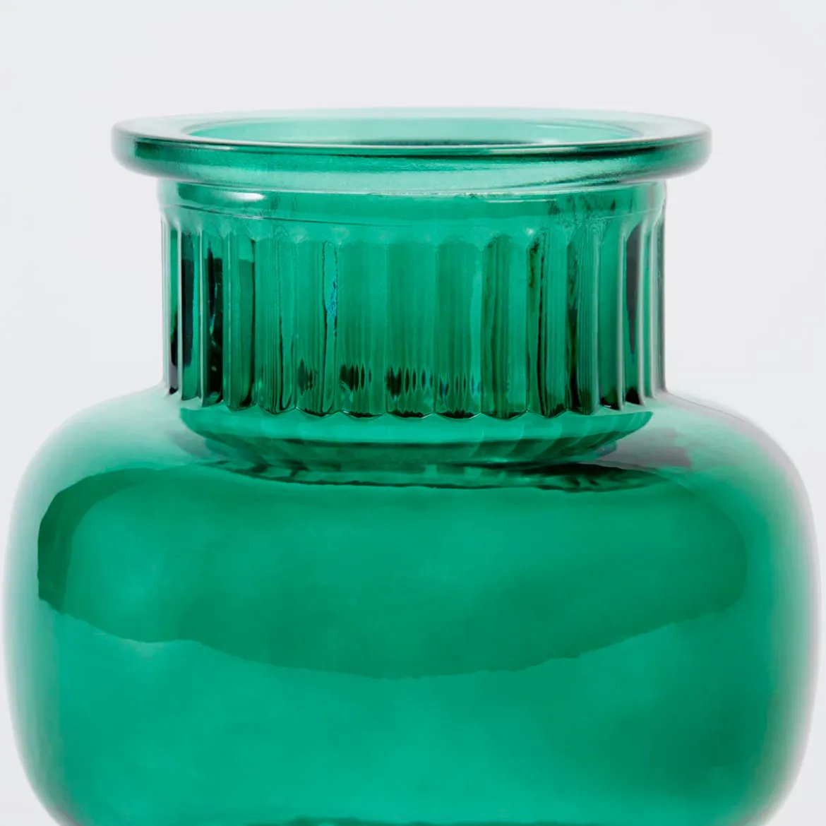 Kendall Dark Green Glass Vase