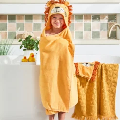 Kids Lion Hooded Towel