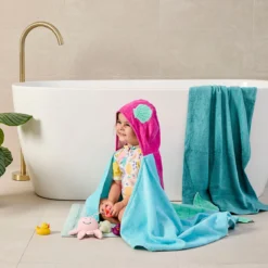 Kids Mermaid Hooded Towel
