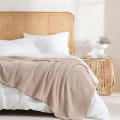 Knit Weave 360gsm Cotton Blanket