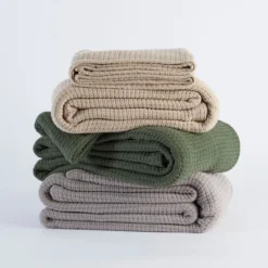 Knit Weave 360gsm Cotton Blanket