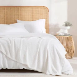 Knit Weave 360gsm Cotton Blanket