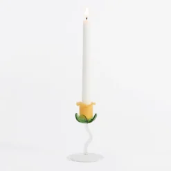 Laurel Flower Candle Holder 2pc