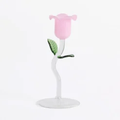 Laurel Flower Candle Holder 2pc