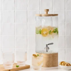 Leah Glass Drink Dispenser