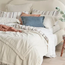 Leni Stone Washed Cotton Coverlet Set