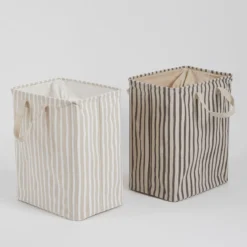 Lennon Stripe Laundry Hamper