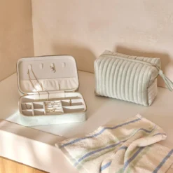 Lila Velvet Cosmetic Bag
