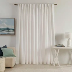 Linen Cotton Room Darkening Curtain Pair 140 x 250