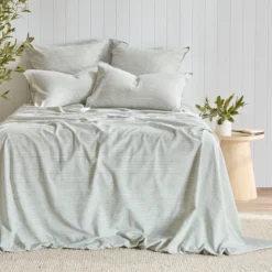 Linen Cotton Striped Sheet Set