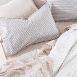 Linen Cotton Striped Sheet Set