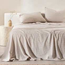 Linen Cotton Striped Sheet Set