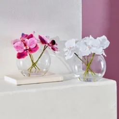 Lola Artificial Vanda Orchid Bouquet in Vase