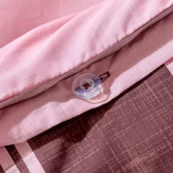 Louella Pink/Chocolate Polka Dot Quilt Cover Set