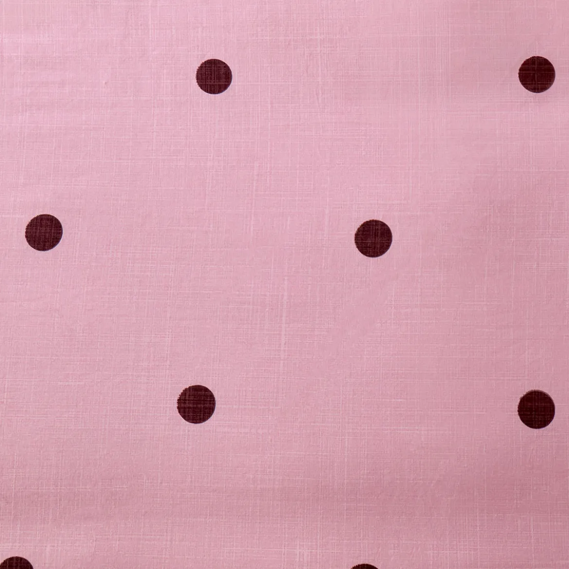 Louella Pink/Chocolate Polka Dot Quilt Cover Set