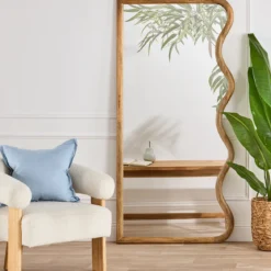 Louis Wavy Floor Mirror
