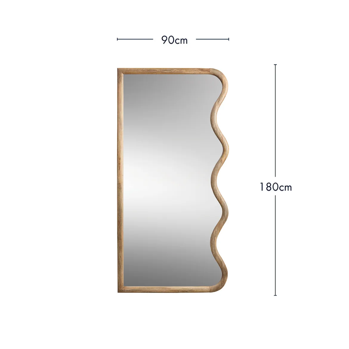 Louis Wavy Floor Mirror