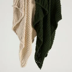 Lucy Knit Cotton Throw