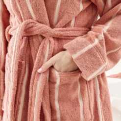 Lucy Terry Towelling Terracotta Bath Robe
