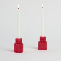 Lulu Red Tealight / Tapered Candle Holder
