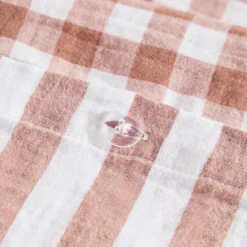 Maisie Reversible Caramel Check Quilt Cover Set