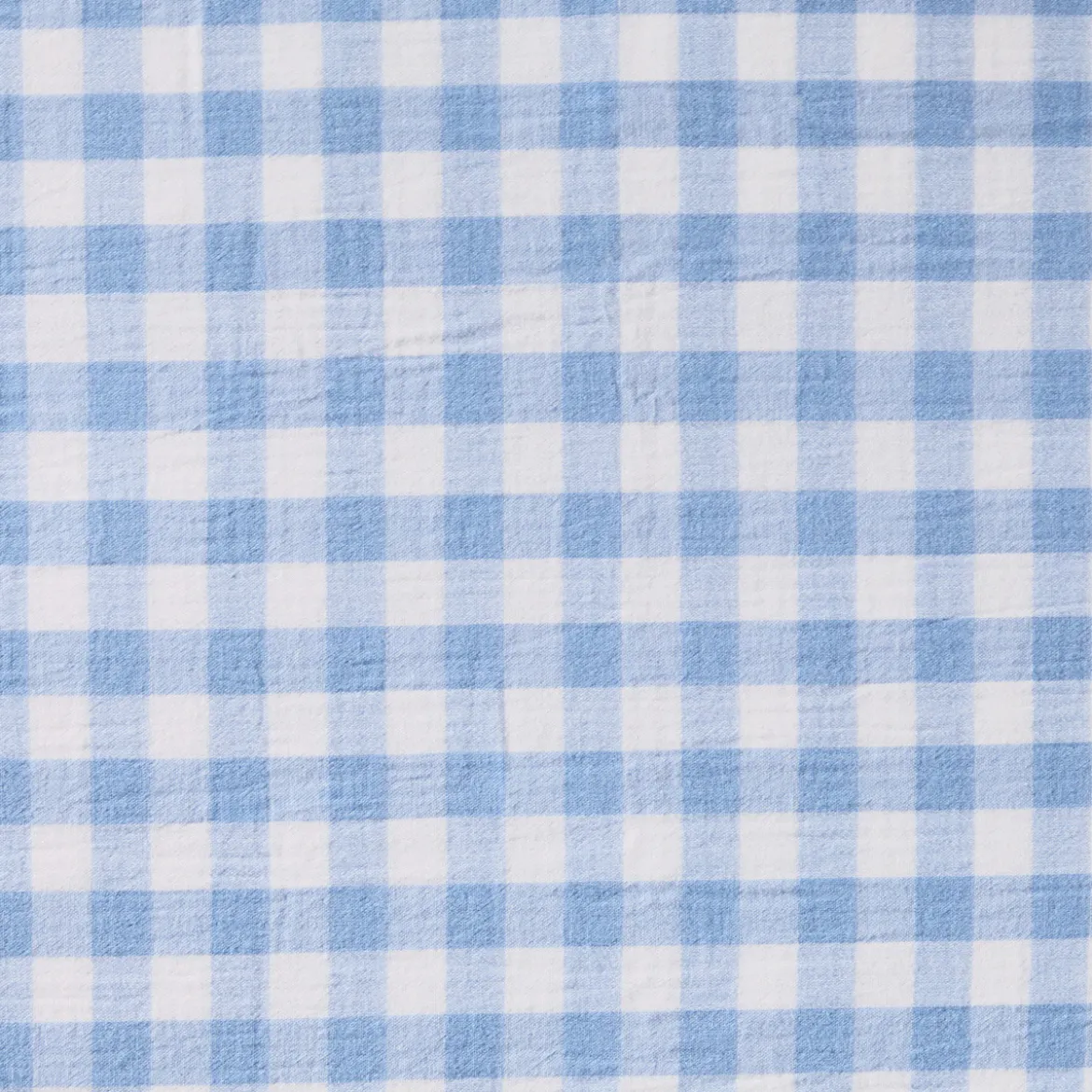Maisie Reversible Light Blue Check Quilt Cover Set