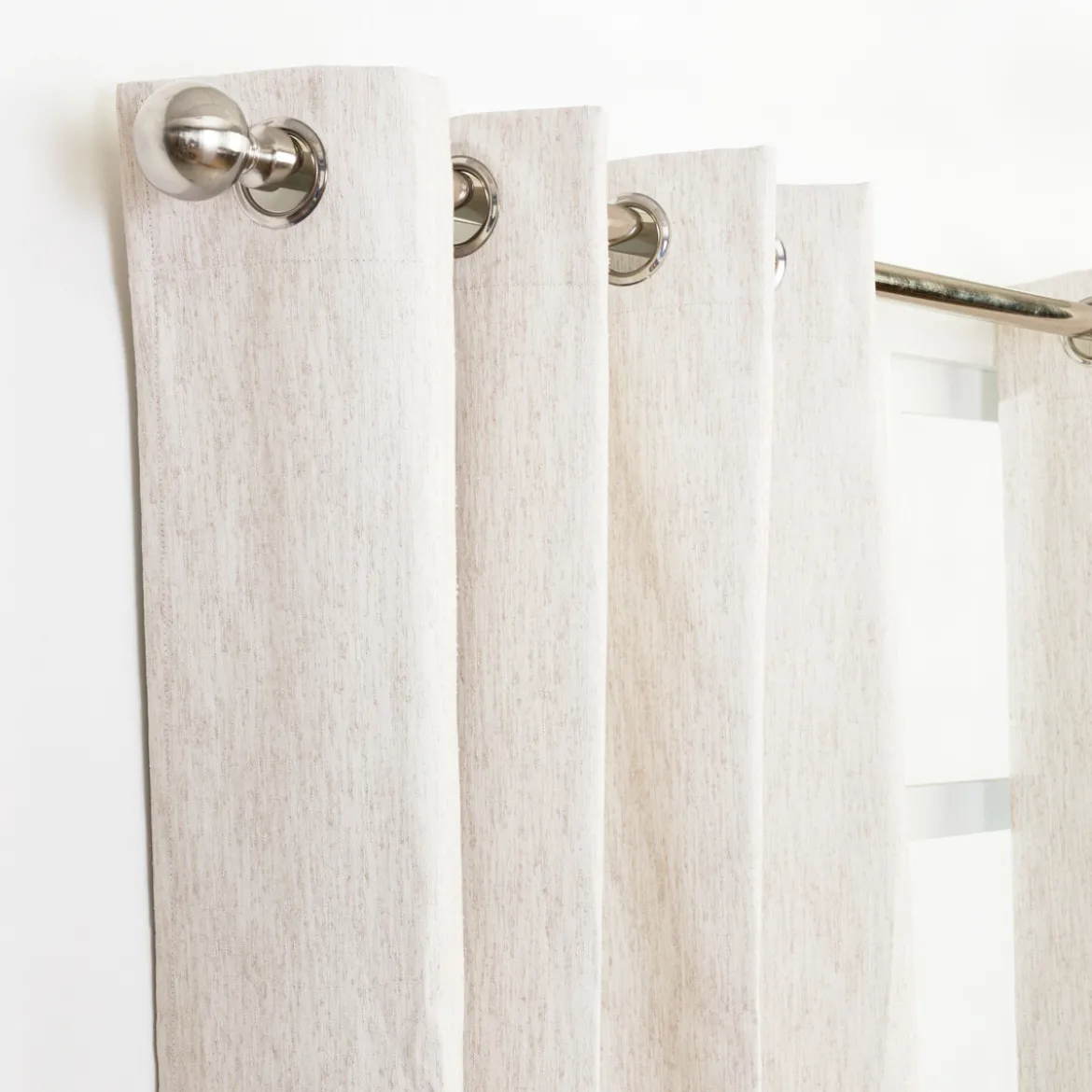 Marina Blockout Beige Curtain Set of 2