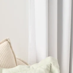 Marina Blockout White Curtain Set of 2