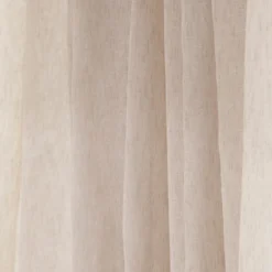 Marina Sheer Beige Curtain Set of 2