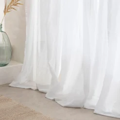 Marina Sheer White Curtain Set of 2