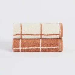 Maverick Reversible Check Hand Towel 2 Pack
