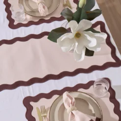 Maya Scalloped Table Runner