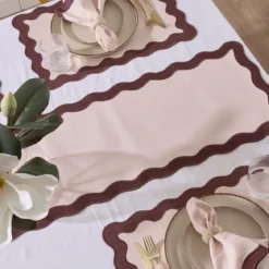 Maya Scalloped Table Runner