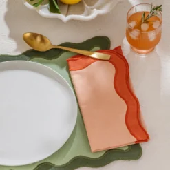Maya Tan Scalloped Napkin