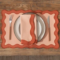 Maya Tan Scalloped Placemat