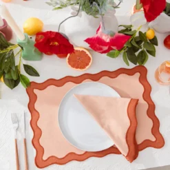 Maya Tan Scalloped Placemat
